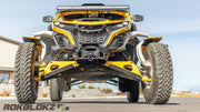 2024 Maverick R with Baja Designs 50" Light Bar mounted with Rokblokz Brackets