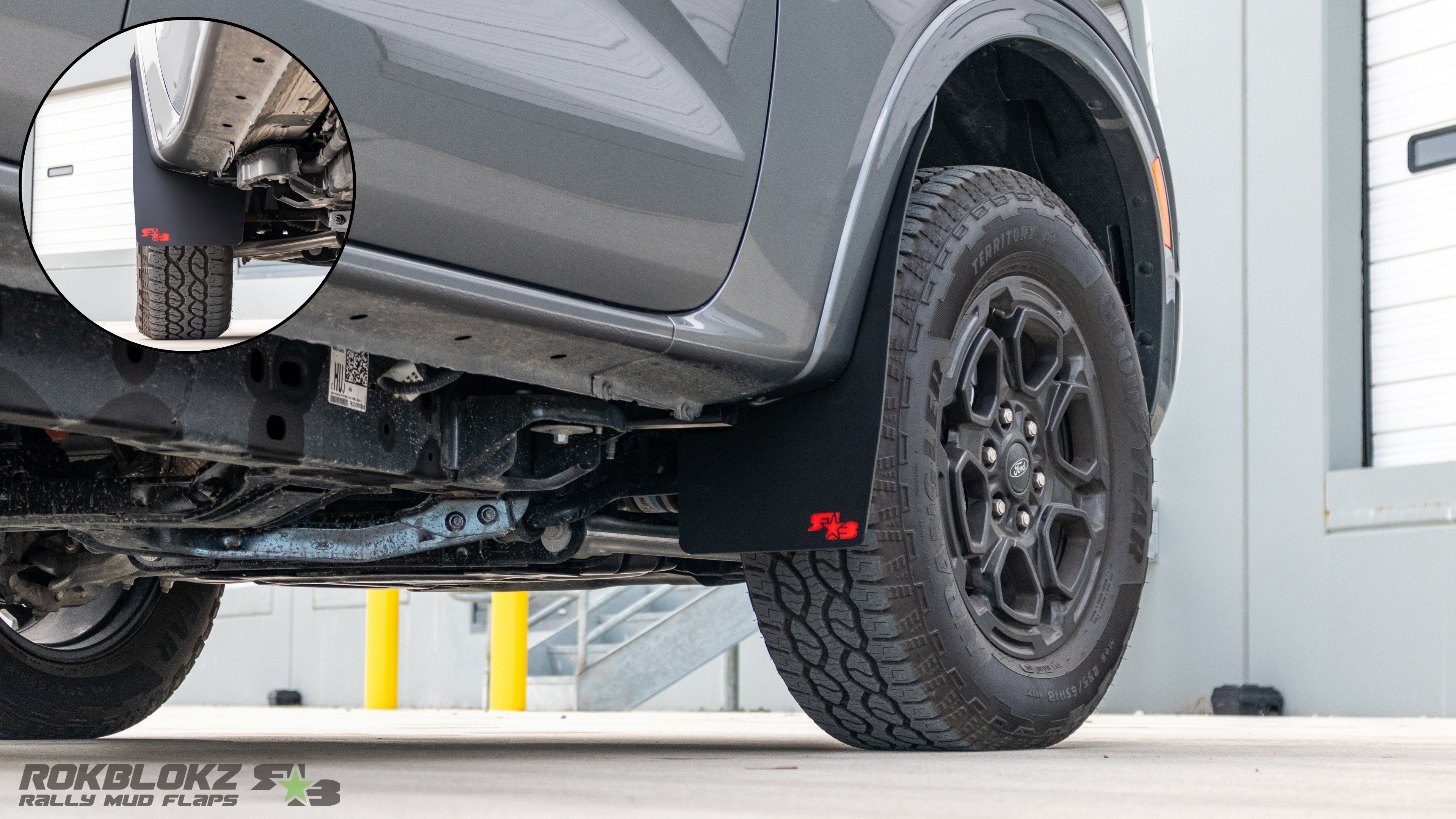 Ford Ranger 2024+ Mud Flaps — RokBlokz