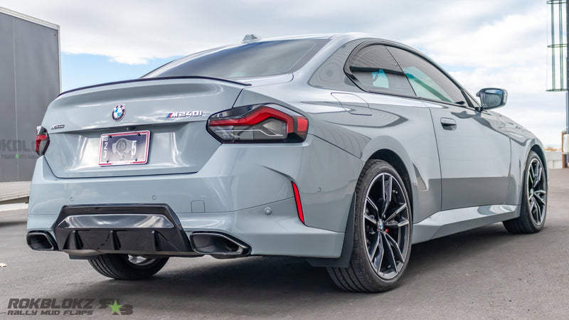 BMW M240i with discreet Rokblokz road debris protection