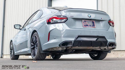 2022+ BMW M240i with Rokblokz Splash Guards installed