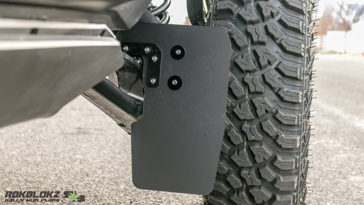 Universal Pickup Truck Mud Flaps - Front & Rear Splash Guards, Black PP Plastic