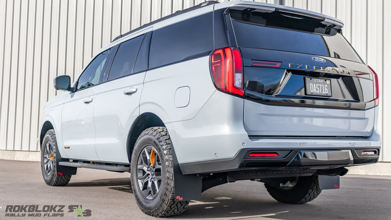 Rokblokz mud flaps on 2025 Ford Expedition side view
