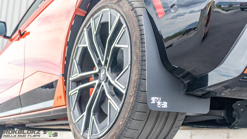 2025 Hyundai Ioniq 5 N featuring Rokblokz Rally Mud flaps - rear flap