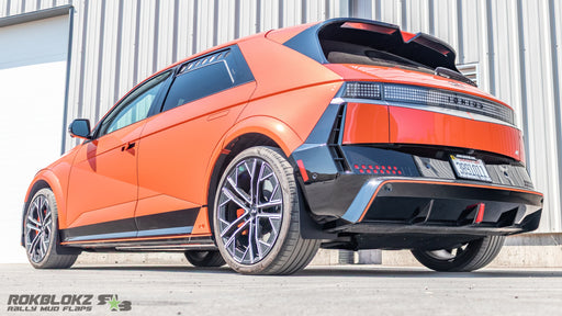 2025 Hyundai Ioniq 5 N featuring Rokblokz Rally Splash Guards and window vents