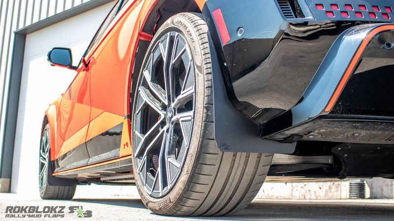 2025 Hyundai Ioniq 5 N featuring Rokblokz Rally Splash Guards - rear guard