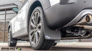 2023+ Mazda CX-50 featuring Rokblokz Rally Mud Flaps in Black - side view Low