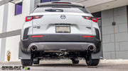2023+ Mazda CX-50 featuring Rokblokz Rally Mud Flaps in Black - Rear view
