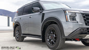 Rokblokz Nissan Armada mud flaps mounted using factory locations