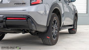 Rear wheel mud flap coverage on Nissan Armada PRO-4X