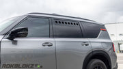 Rokblokz window vents installed on a 2025 Nissan Armada