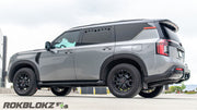 Window vents installed on Nissan Armada for fresh air ventilation