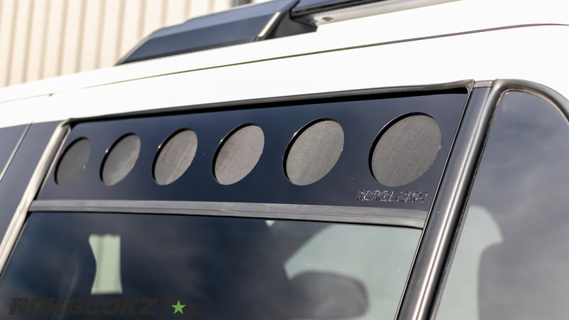 Rokblokz window vent mesh detail on 25 4Runner