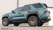 Side profile of 2025 4Runner Trailhunter with installed Rokblokz mud flaps