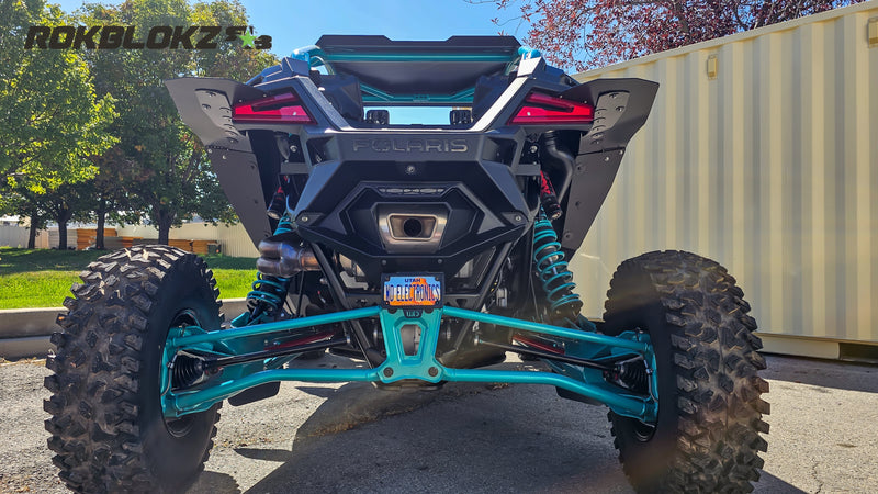 2025 Polaris RZR Pro R Featuring Rokblokz Fender Kit in Black - rear view