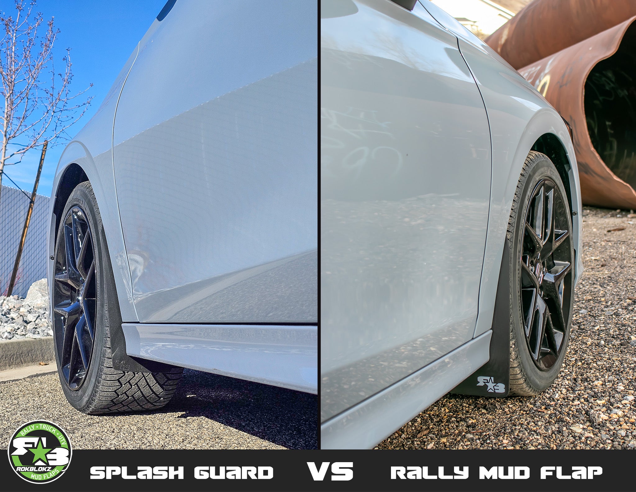 RallyUK リクエスト2点販売 Honda Civic Sedan 2022+ Rally Mud Flaps — RokBlokz