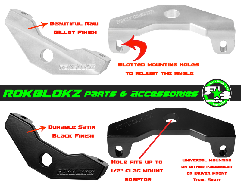 Trail Sight Billet Flag Mount for 2021+ Ford Bronco & 2022+ Bronco Raptor