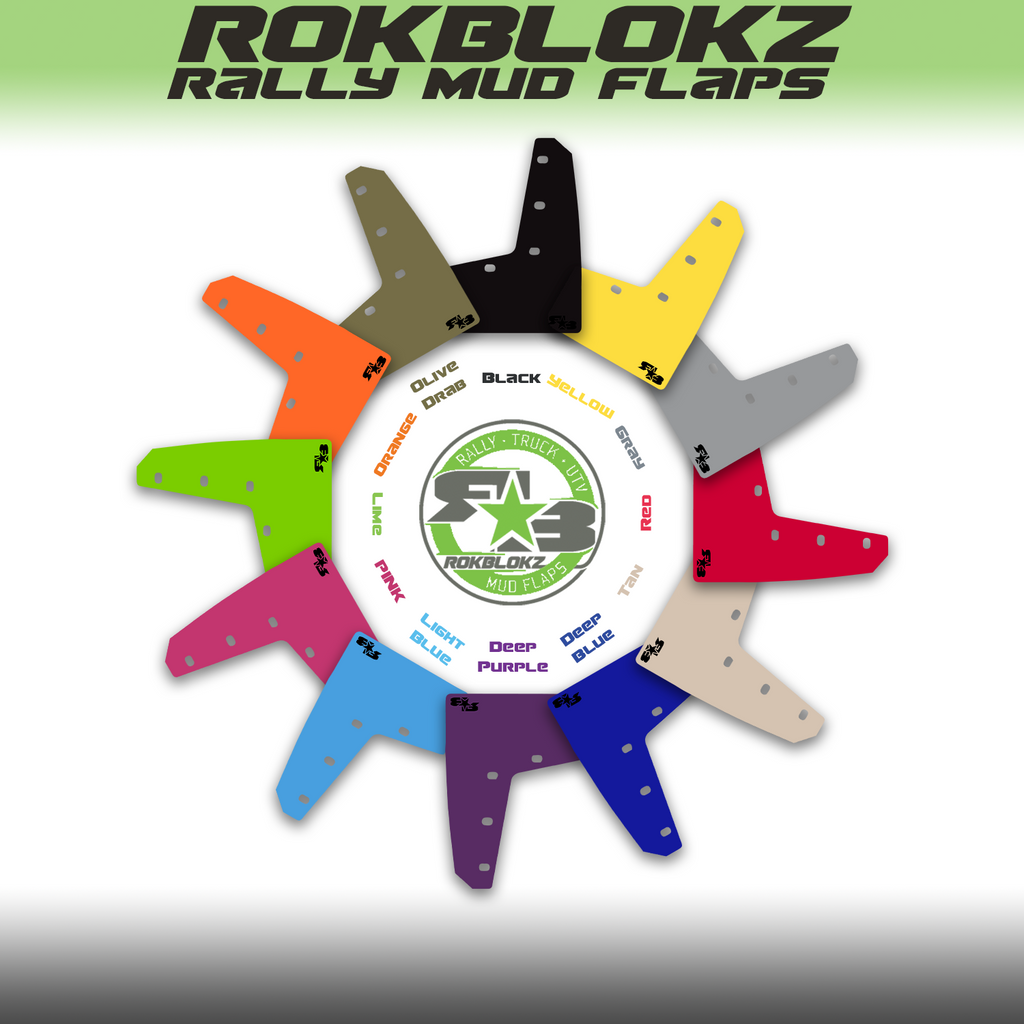 Rokblokz Mud Flap Color Samples — RokBlokz