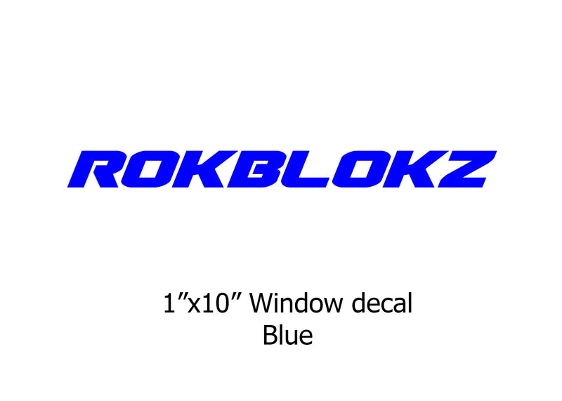 "ROKBLOKZ" Window stickers