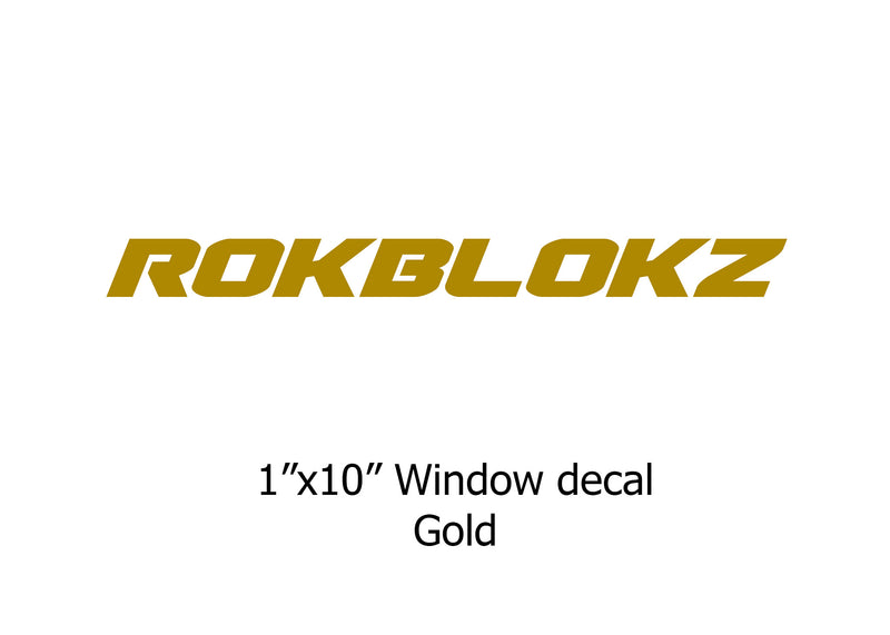 "ROKBLOKZ" Window stickers