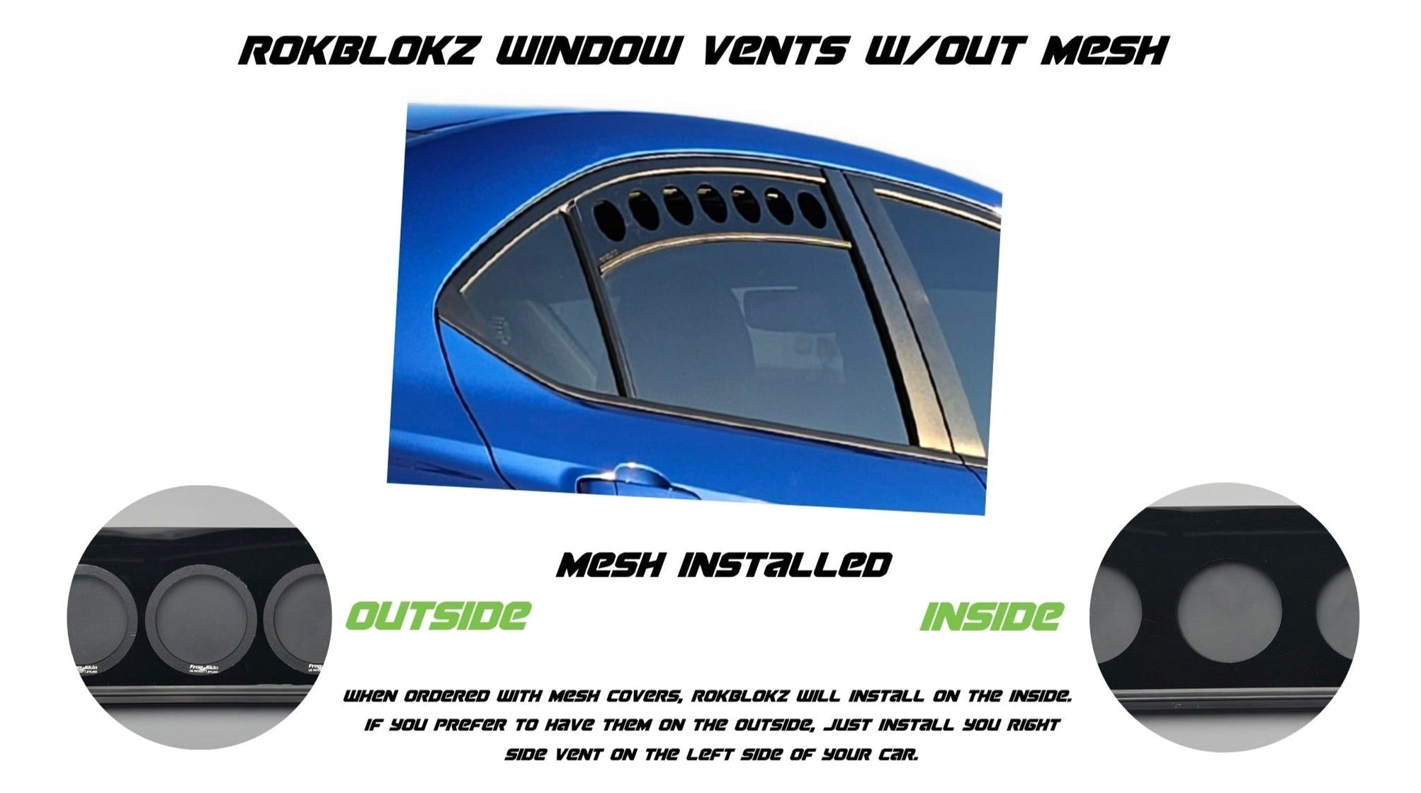 Ford Ranger 2019-2023 Window Vents — RokBlokz