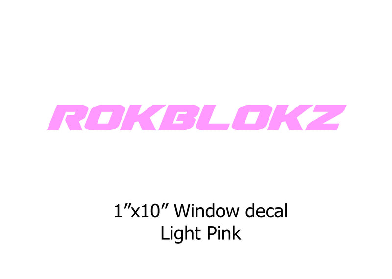 "ROKBLOKZ" Window stickers