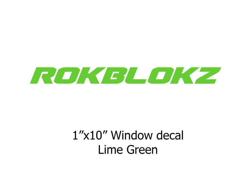 "ROKBLOKZ" Window stickers