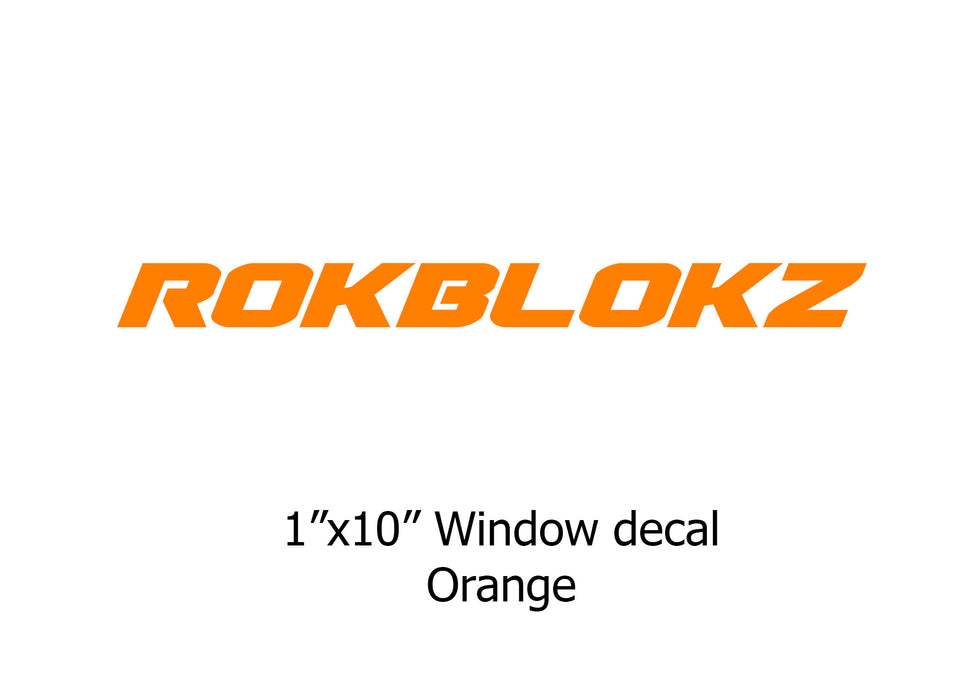 "ROKBLOKZ" Window stickers
