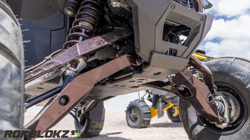 2022 Polaris RZR PRO R featuring Rokblokz Ultimate Skid Plate System - Nose