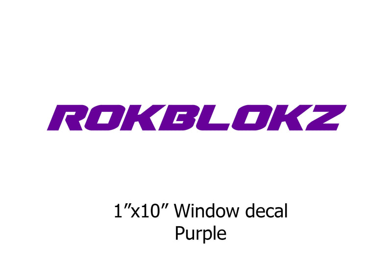"ROKBLOKZ" Window stickers