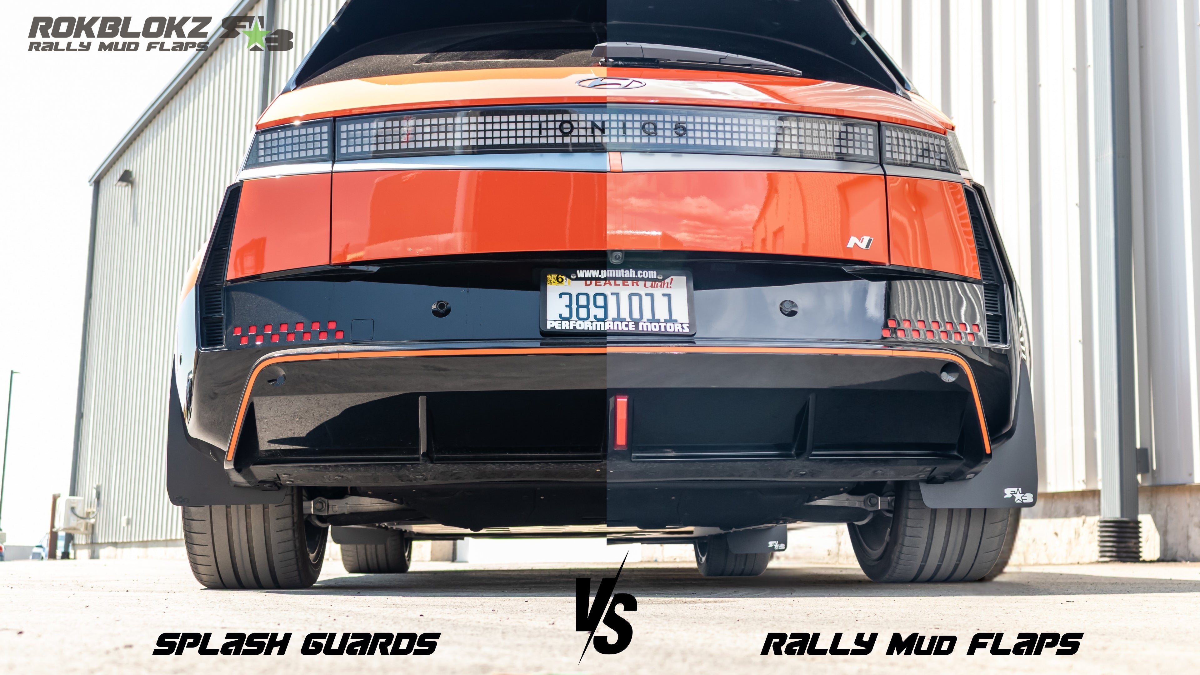 Hyundai IONIQ 5 N 2024+ Rally Mud Flaps — RokBlokz