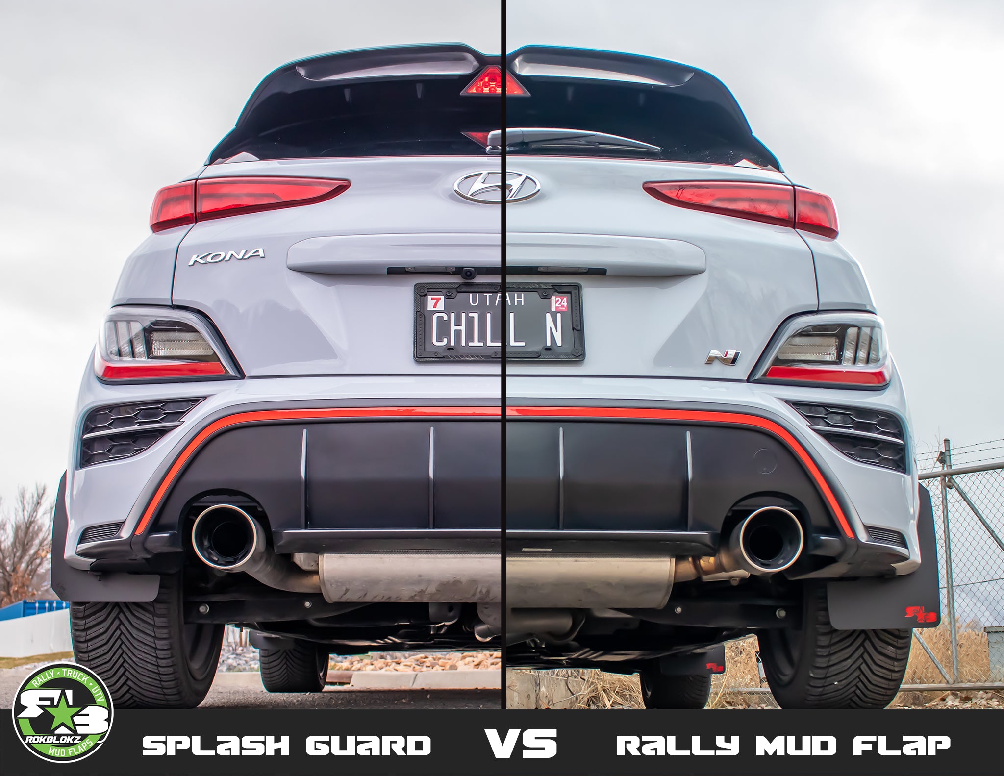 Hyundai Kona 2018-2023 Splash Guards — RokBlokz