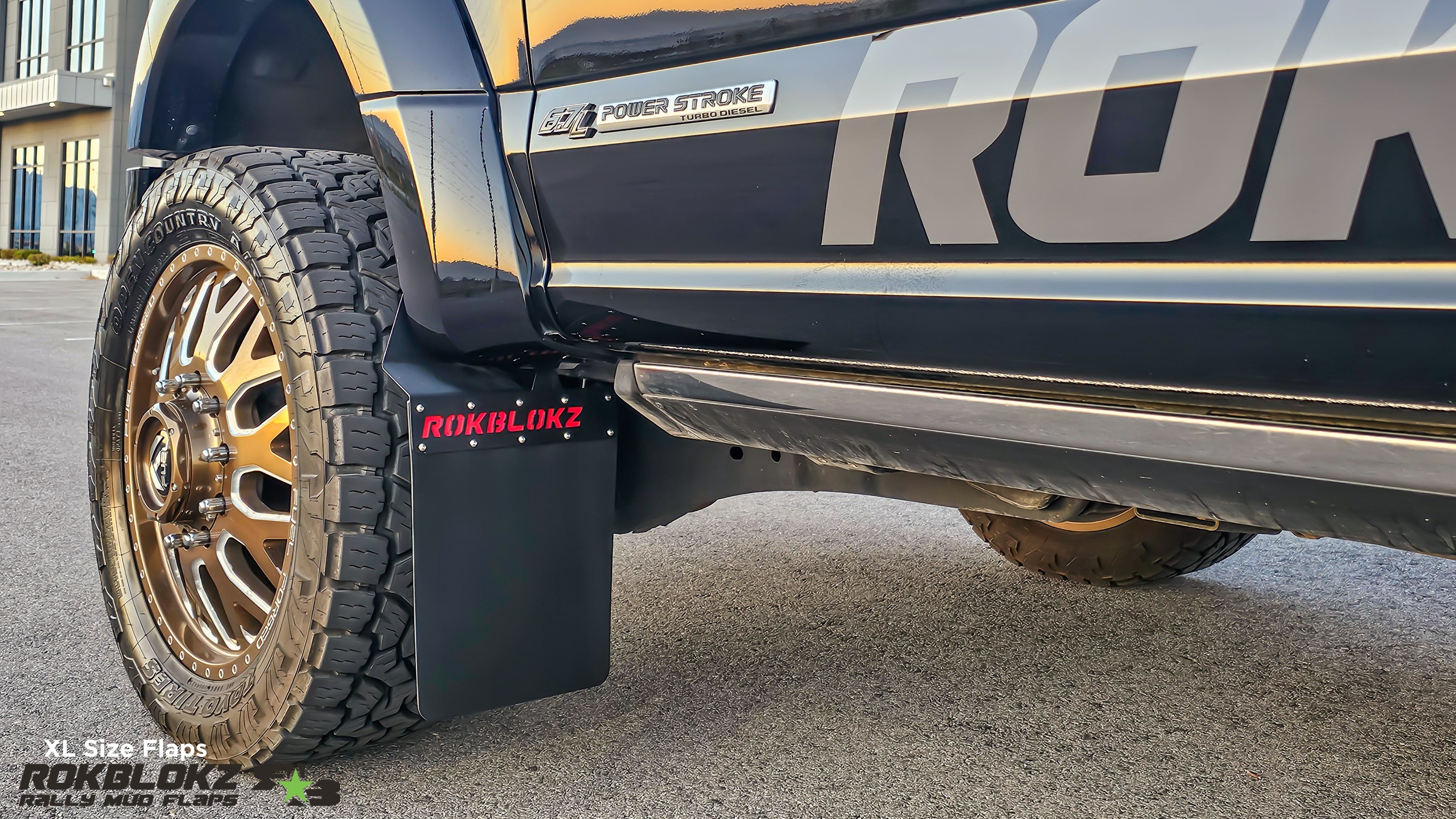 Ford F-450 SUPER DUTY DRW (Dually) 2017+ Mud Flaps — RokBlokz