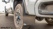 2020+ Chevrolet Silverado 2500/3500HD Featuring Rokblokz Mud Flaps with splash guard delete - Rear