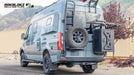 2019+ MercedesBenz Sprinter Featuring Rokblokz High Clearance Mud Flaps in Black - Full view