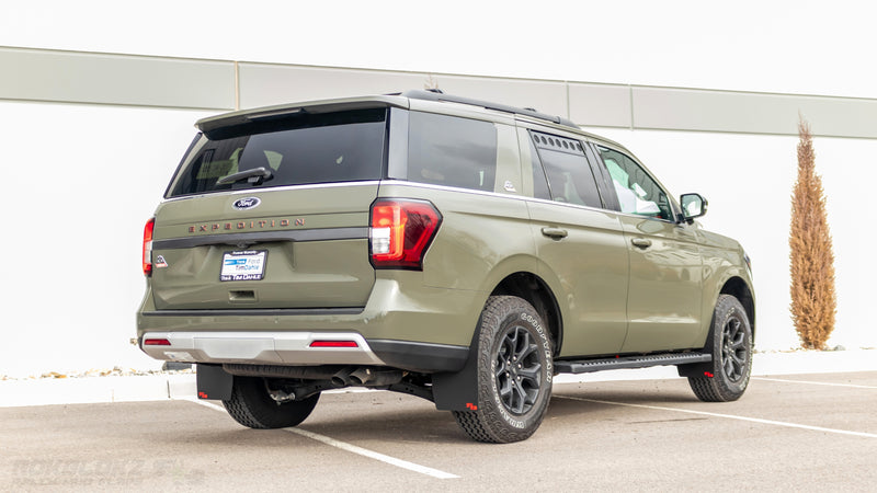 2024 Ford Expedition Timberline featuring Rokblokz Rally Mud Flaps in black - Main