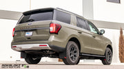2024 Ford Expedition Timberline featuring Rokblokz Rally Mud Flaps in black - rear 3/4 view