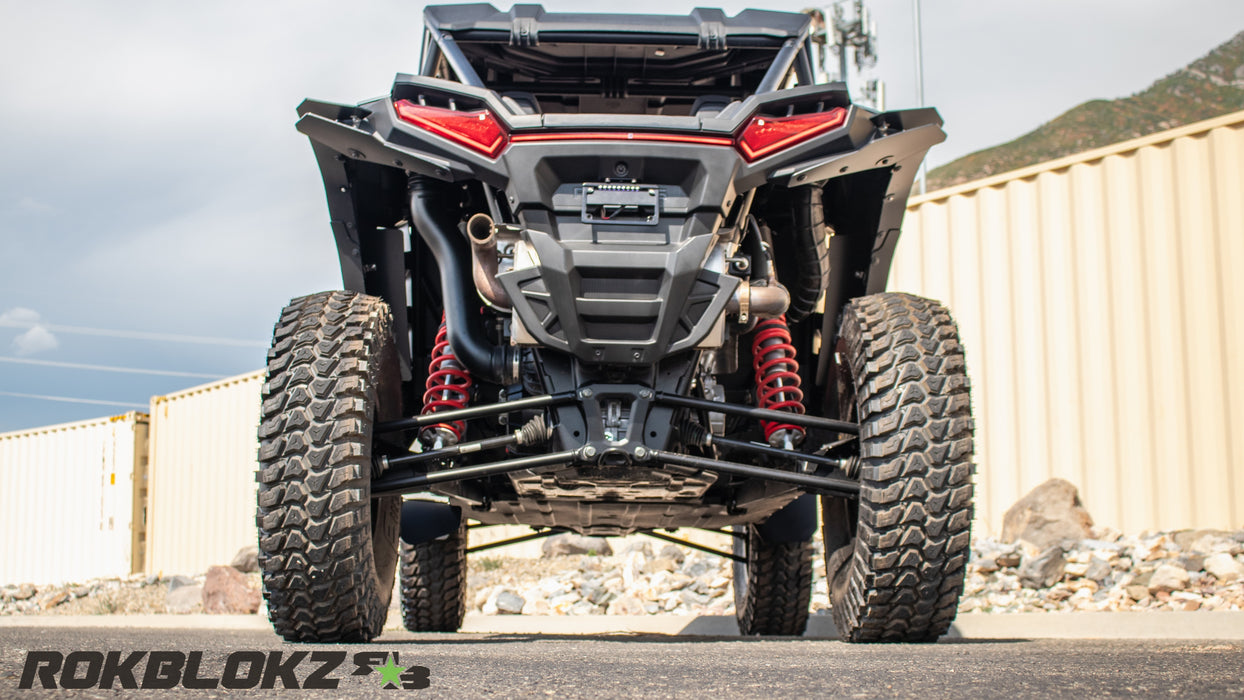 2024+ Polaris RZR XP 1000 featuring Rokblokz Fender Kit - back view