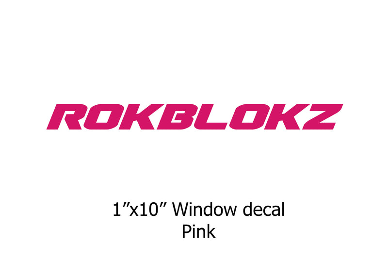 "ROKBLOKZ" Window stickers