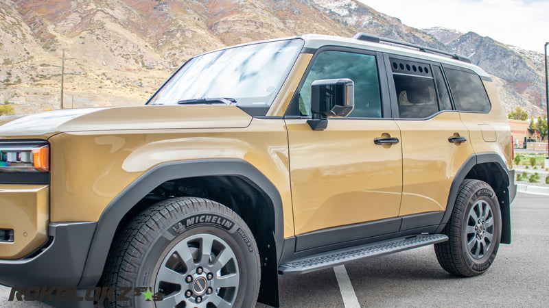 2025 Toyota Land Cruiser J250 Featuring Rokblokz Window Vents - front 3/4