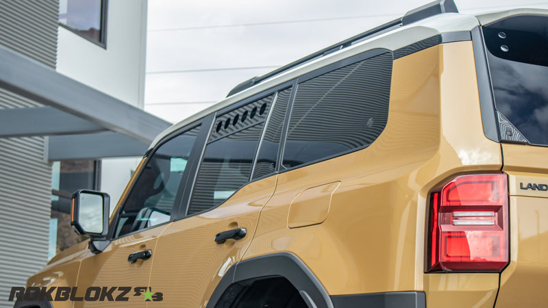 2025 Toyota Land Cruiser J250 Featuring Rokblokz Window Vents -  rear mid