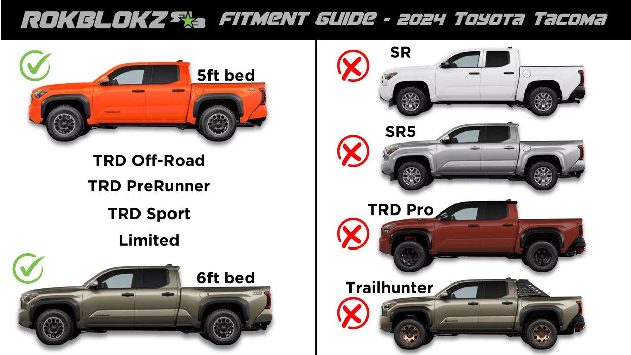 Toyota Tacoma TRD Off-road (4th Gen) 2024+ High Clearance Mud Flaps