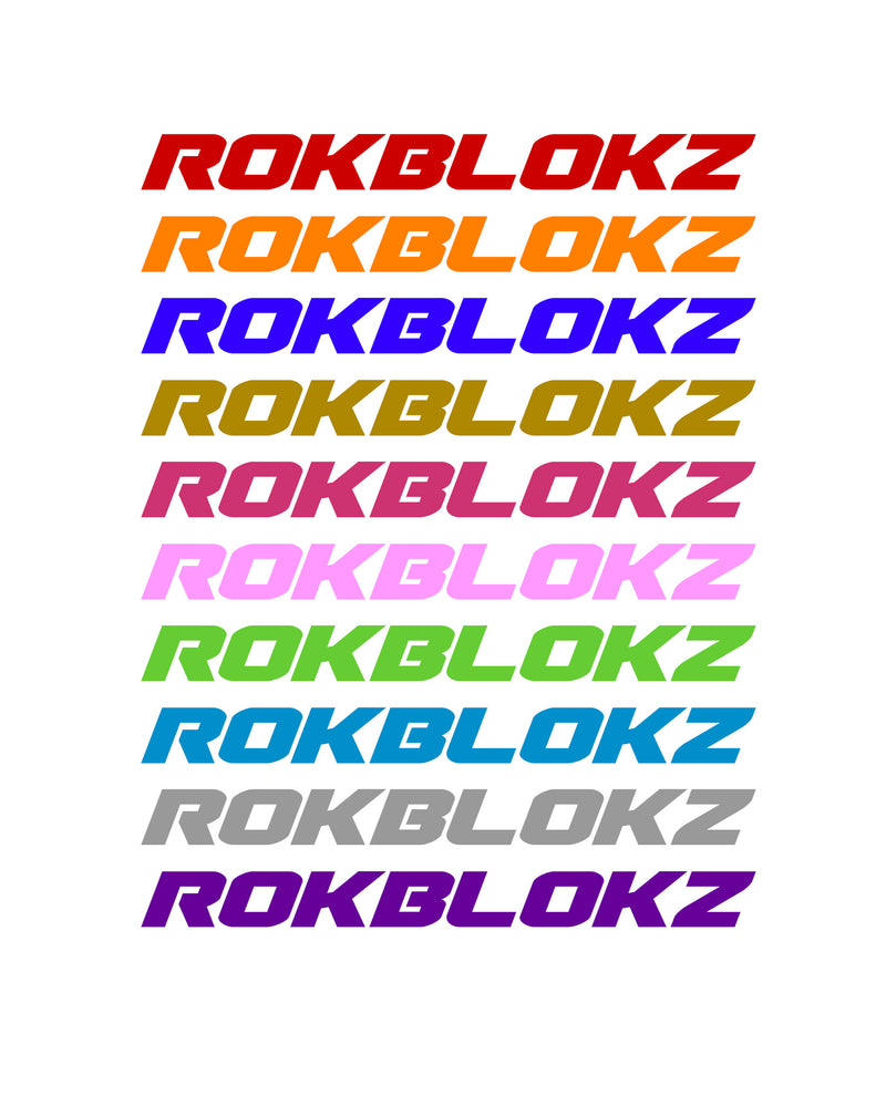 "ROKBLOKZ" Window stickers