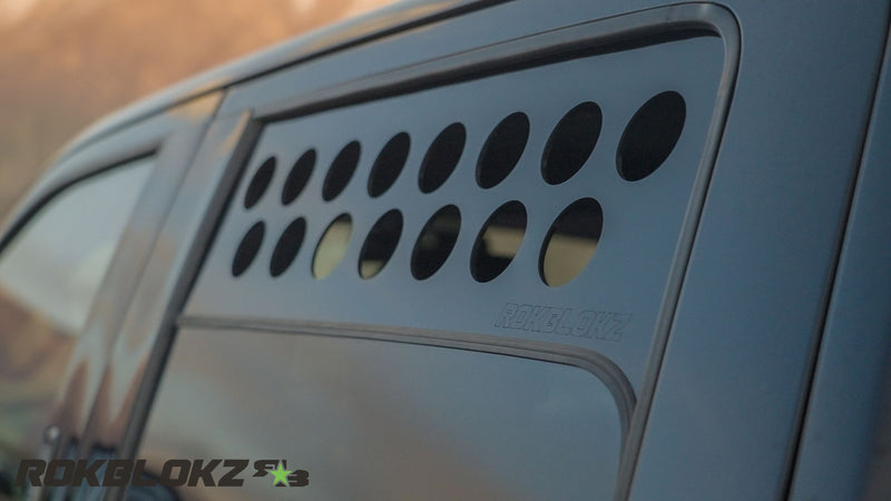 2017 Ford F-450 Featuring Rokblokz Window Vents - Double Row.1