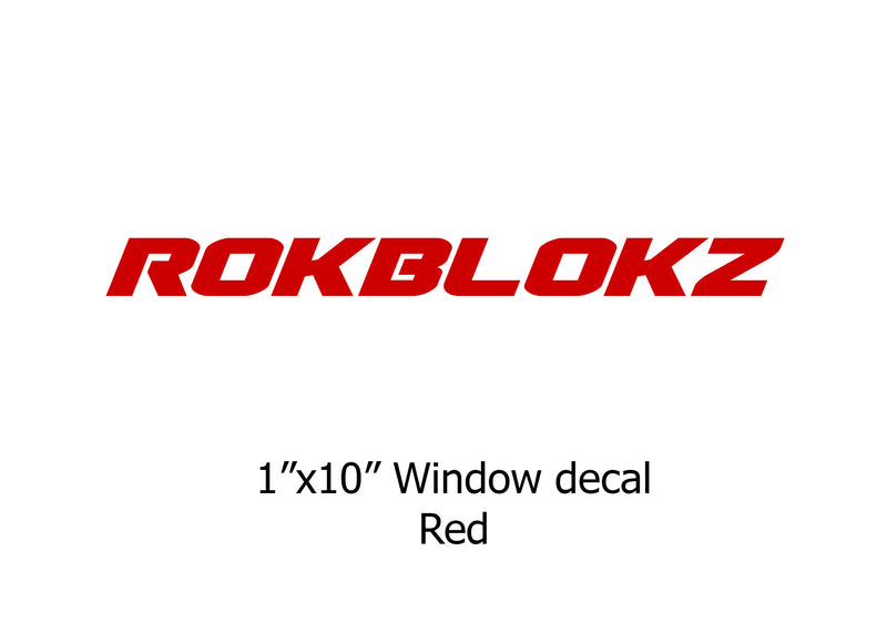 "ROKBLOKZ" Window stickers
