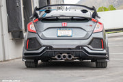2017+ Honda Civic TypeR featuring Rokblokz Rally Mud Flaps - rear 2