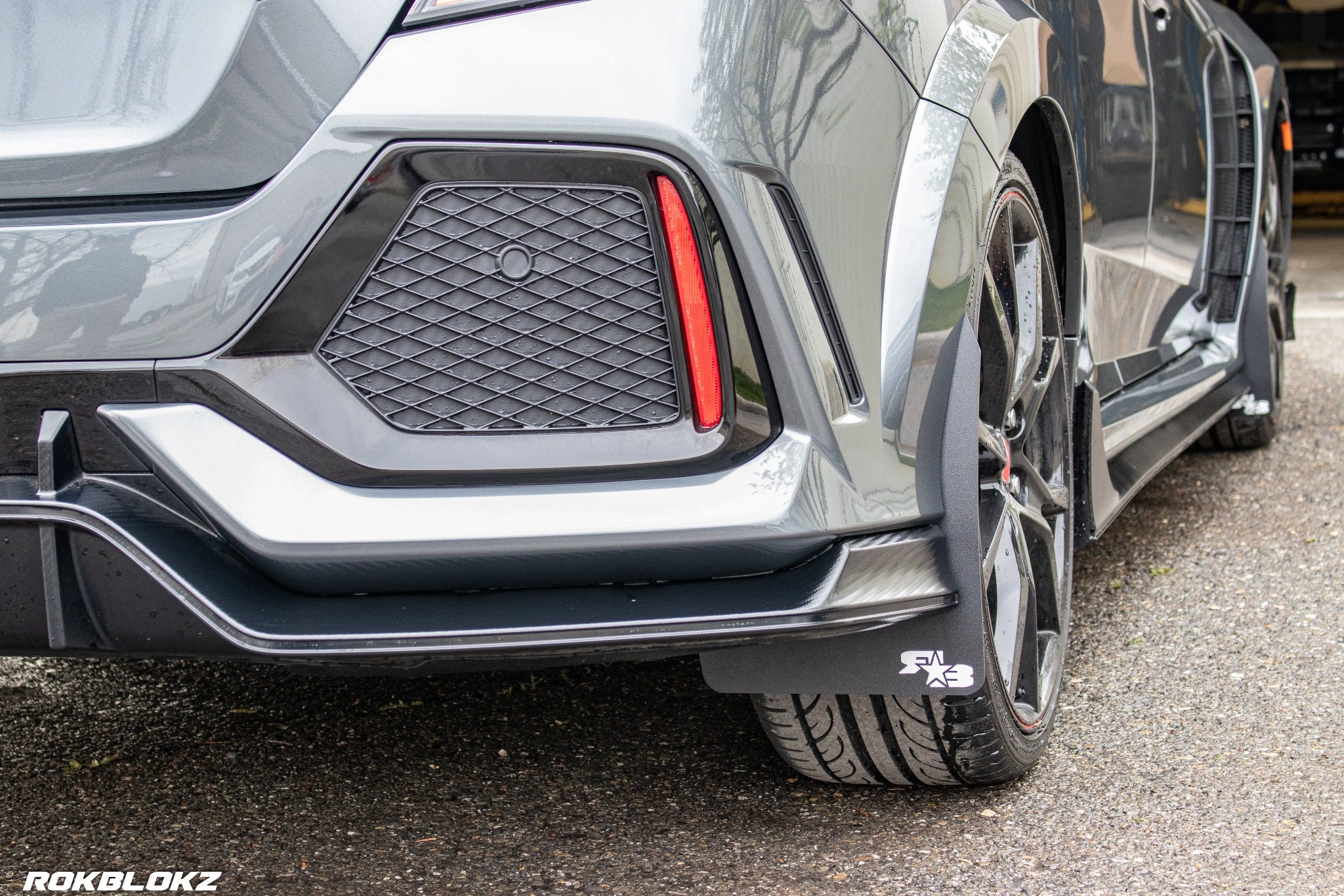 Honda Civic Type R 2017-2021 Rally Mud Flaps — RokBlokz