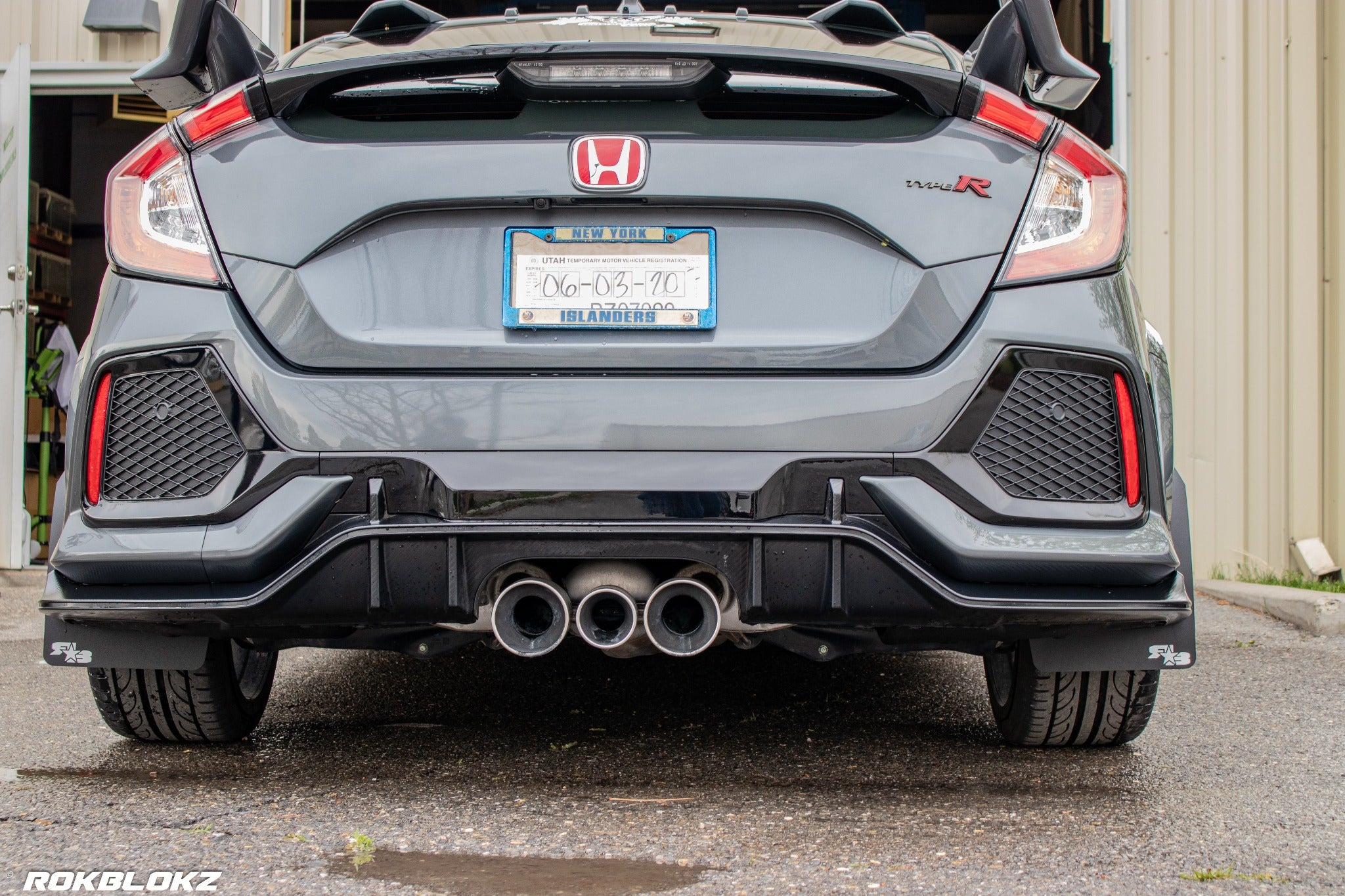 Honda Civic Type R 2017-2021 Rally Mud Flaps — RokBlokz