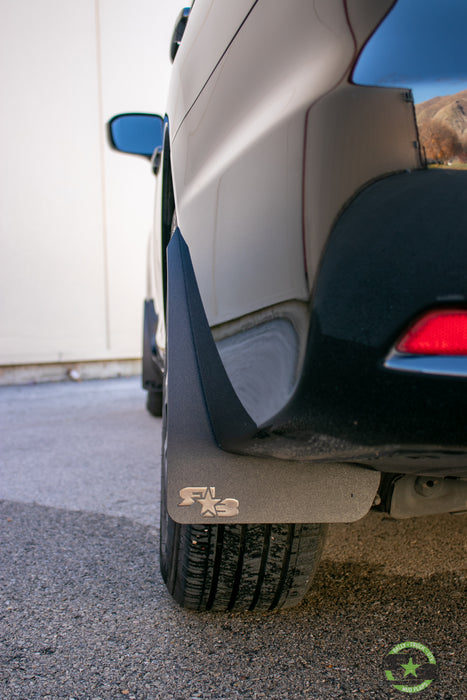 2015 Honda Civic featuring Rokblokz Mud flaps in Black w/ Black logo
