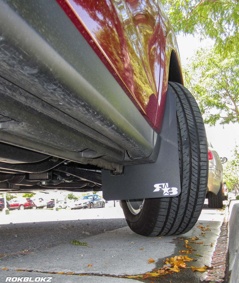 RokBlokz Rally Mud Flaps For 2014-2018 Subaru Forester 4th Gen (SJ) – Black – Made In USA