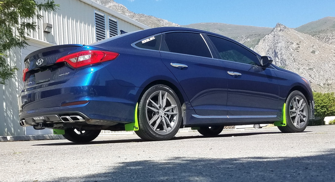 Hyundai Sonata 2015-2019 Rally Mud Flaps — RokBlokz
